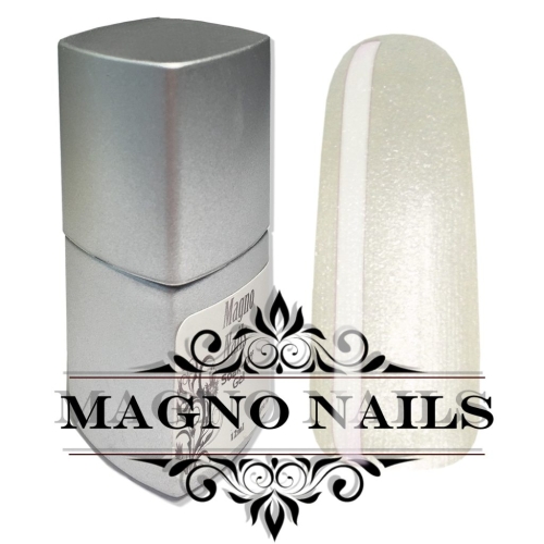 Soak Off Gel - UV Nagellack - Metallic White